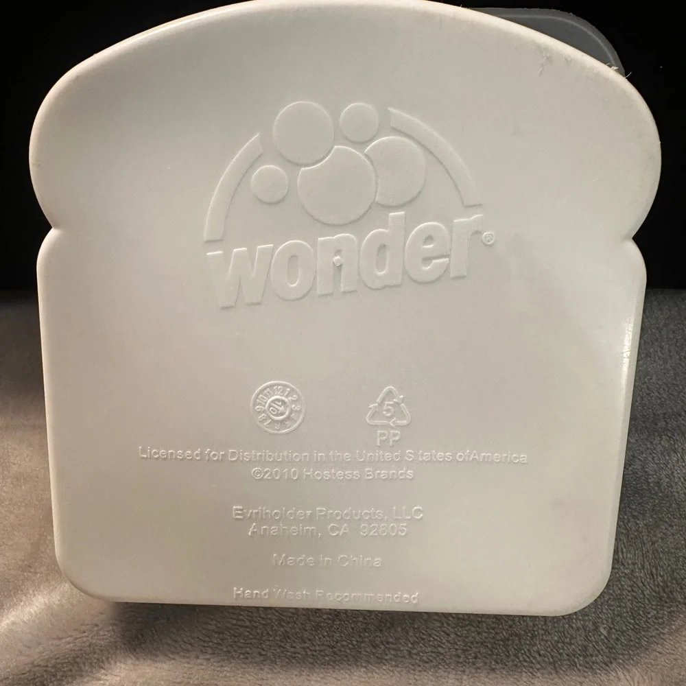Wonder Bread sandwich container lunch‎ polka dots great condition nostalgia 2010